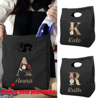 Custom Name Insulated Bag Lunch Box Thermal Insulated Lunch Bag for Women Work School Picnic Food Bag for Work Thermal Ice Bags