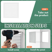 Ống thông hơi mái nhà, Bộ 2 cái, Ống thông hơi Gable, Ống thông hơi tường nhôm, Ống thông hơi nhà kh