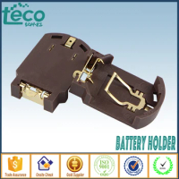 10PCS CR2032 2032 Battery Button Cell Holder Socket Case Black TBH-CR2032-15K