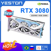 YESTON New RTX 3080 rtx 3080 10G 10GB Graphic Card DDR6X 320bit Gaming Video Card RGB GeForce Desktop NVIDIA GPU placa de vídeo
