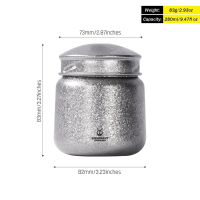 SilverAnt 密封儲存罐 280ml Ultralight Leakproof Titanium Container 茶葉罐 鈦晶