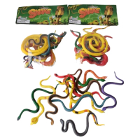 Mainan Set Ular Karet isi 12 pcs
