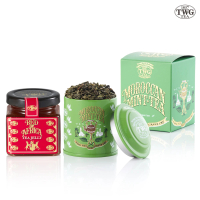 【TWG Tea】迷你茶罐果醬雙入組(摩洛哥薄荷綠茶20g/罐+非洲紅茶果醬)