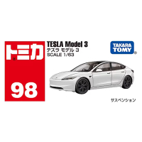 任選 日本TOMICA No.098 特斯拉Model 3 一般_TM098A7
