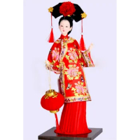 Excellent Oriental Broider Doll,Old figurine of China Qing Dynasty Princess Doll