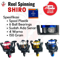 Reel Pancing Gulungan Pancing 200 Komplit Senar Fukushima Shiro Spool Plastik Murah Kuat