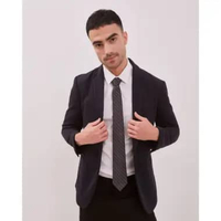 VALINO Dasi Formal Abu-Abu Motif Garis Pria - V-DJCS14-Y5
