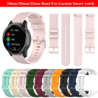 Original Watch Band for Garmin Vivoactive 5 3 Venu 2 SQ Vivoactive 4 4S Forerunner 645 245m Silicone Strap Watchband Accessories