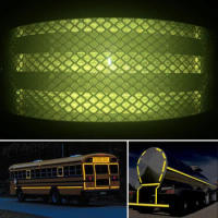 50mm X 50m Self-Adhesive PET Reflective Sticker Warning Strip Decal corrosion resistance