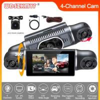 4 Lens WIFI DashCam for Cars 4*1080P Black Box Video Recorder Car Dvr Rear View Camera 360° Parking Monitor WiFi Car Assecories
