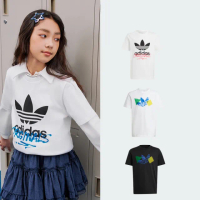 【adidas 愛迪達】休閒運動短袖上衣 T恤 大童款 童裝(多款任選)