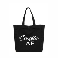 Women Female Tote Bag Single AF Letters Printed Gift for Friends High Quality Shopping Bag Book Bag Work Bag Large Capacity