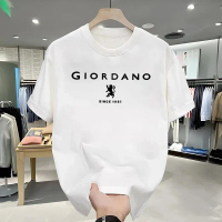 Giordano Tshirt - Kaos Print Nyaman Adem Seharian Pria Wanita Baju Combed Katun Sablon DTF Digital J