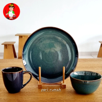 Dinner Set Alat Makan Keramik 3 Pcs