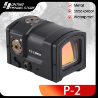 P-2 Tactical Red Dot Sights Optic Reflex Hunting Sight Holographic Rifle Scope Glock Sight Fully Enclosed Collimator 20mm Rail