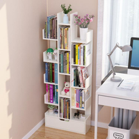 書架置物架落地靠牆樹形簡易小型客廳書櫃兒童收納架簡約現代家用「限時特惠」