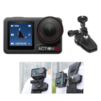 【DJI】Osmo Action 5 Pro 暢拍套裝 + 256G記憶卡 + 磁吸萬向背包夾 + 原廠收納包(公司貨-外出VLOG組)
