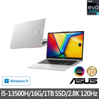 【ASUS 華碩】特仕版 15.6吋輕薄筆電(VivoBook S S5504VA/i5-13500H/16G/改裝1TB SSD/Win11/2.8K OLED/EVO)