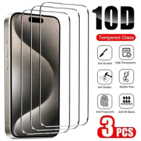 3PCS Tempered Glass For iPhone 15 Pro Max 15 Pro 9H HD Screen Protector for iPhone 15 14 Plus 14 Pro 14Pro Max Protective Glass
