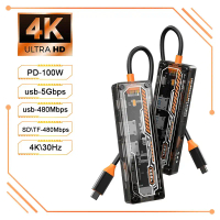 Hub USB C Basix kepada HDMI yang menyokong USB 3.0, penyesuai USB Jenis C, dok hub untuk Samsung DeX