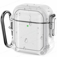 New for AirPods 2 Waterproof Case Luxury armor Earphone Cover IP68 waterproof case for apple airpods 1st generation case cover
