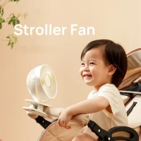 Rechargeable Mini Mute Clip Fan Silent 4 Blades Baby Stroller Fans Portable Air Cooling 3 Speeds Desk USB Fan with USB Output