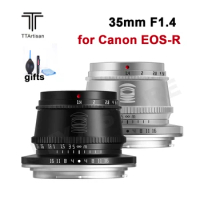 TTArtisan 35mm F1.4 Camera Lens APS-C Manual focus Portrait Len for Canon EOS-R RF Mount Cameras R5 R6 RP R7 R10