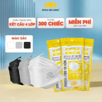 Khẩu Trang 4 Lớp 4D KF94, Thùng 300 cái chính hãng BÔNG SEN VÀNG có giấy kháng khuẩn,chống UV 【Sản p