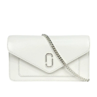 【MARC JACOBS】The Longshot DTM 防刮皮革信封造型皮夾式鍊包 WOC