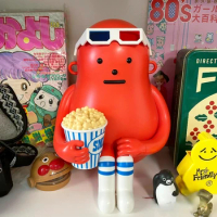 Exclusive Sticky Monster Lab SML Popcorn Bucket Red Monster Extra Size Figure Creative Decoration Limited Edition Designer Toy