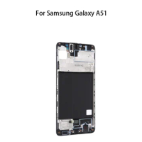 Front LCD Frame Bezel Plate Housing Repair Parts For Samsung Galaxy A51 / SM-A515