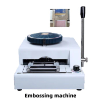 Manual PVC Card Embossing Coding Machine Embossing Coding Machine Card Date Coding Typewriter PVC Embossing Machine