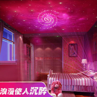 臥室床頭夫妻情趣燈浪漫夢幻海洋滿天星空氛圍房間裝飾投影小夜燈 全館免運