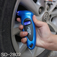 精品系列 SD-2802 胎壓檢測器 偵測器 顯示器 免配線 電子式 體機小 氣壓數字顯示 人體工學手把 安全 輪胎 汽車用品