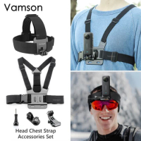 Vamson Phone Clip Chest Mount Strap Belt Harness for iPhone Xiaomi Samsung for Gopro Hero 11 10 9 8 Insta360 X3 One X2 DJI OSMO