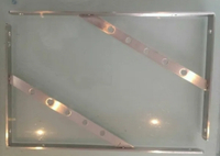 【麗室衛浴】不銹鋼拉絲霧面鐵架C-018 長度40CM 支撐面盆或檯面 (單位/1對)