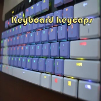 109 Keys Transparent PC Keycaps for Logitech G913 G915 G813 G815 Wireless Has G913TKL Keycaps II Dwarf Shaft Keycaps