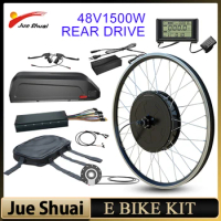 Jueshuai 48V 1500W Rear Hub Moter Wheel 26inch 27.5inch 28inch 29inch 700C Electric Bike Conversion Kit bicicleta eléctrica