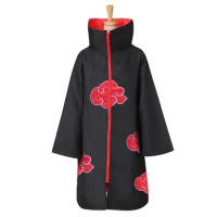 Adult Elder Children Cloak Akatsuki Cosplay Costumes Anime Coat Mantle Deidara Red Cloud Robe Akatsuki Uchiha Headband Cloak
