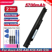 5700mAh 4 Cell Laptop Battery For Asus A56 A46 K56 K46 S56 S46 Series Replace A42-K56 A32-K56 A41-K56 A31-K56 Series