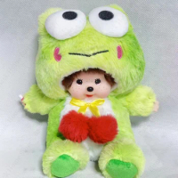 20cm Sanrio Monchhichi New Cute Kawaii Skin Friendly Doll Cinnamonll Kuromi Plush Toys Children's Gift Sleep With Children Toys