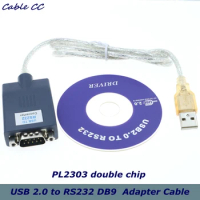 1pcs/ USB 2.0 to RS232 DB9 COM Serial Port Device Converter Adapter Cable PL2303 double chip The best quality is faster
