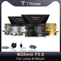 TTArtisan M28mm F5.6 Full Frame Manual Fixed Focus Portrait Lens for Leica M Mount Camera M2 M3 M5 M6 M9 M240 MP ME