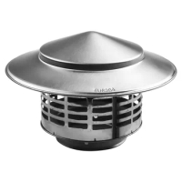 1pc Exhaust Chimney Cap Hood Outdoor Exit Roof Pipe Stainless Steel Chimney Cap Fittings For Ventilation Ducts