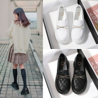2023春季新款內增高樂福鞋女真皮瑪麗珍女鞋小皮鞋護士鞋YH812