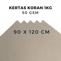 90x120 cm Kertas Koran Polos 1kg | Kertas Bungkus Polos