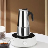 摩卡壺不銹鋼咖啡壺家用小型意式咖啡機濃縮萃取壺戶外電陶爐套裝