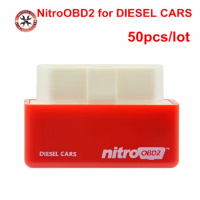 50pcs/lot Nitro OBD2 Plug and Drive OBD 2 Chip Tuning Box Performance OBD II NitroOBD2 Chip Tuning Box for OBDII Diesel Cars