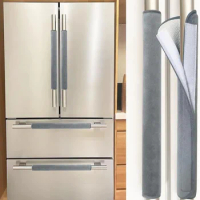 2pcs,16"*4" Refrigerator Door Handle Cover Electrical Kitchen Appliances Gloves Fridge Microwave Dishwasher Door Cloth Protector