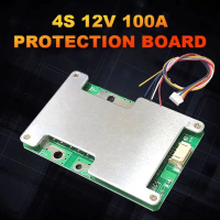4s 12v 100a lifepo4 แบตเตอรี่ลิเธียมบอร์ดพร้อม power battery balance/enhance bms pcb บอร์ดป้องกัน